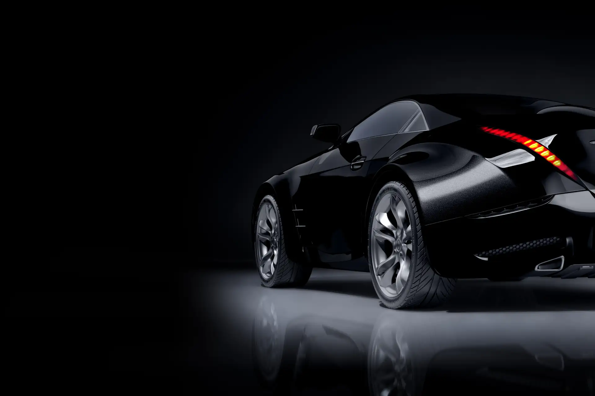 black sport car black sport car